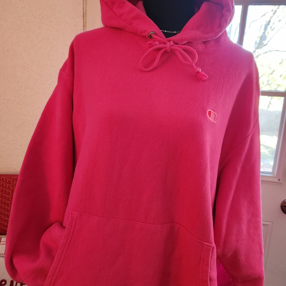 Champion hot pink warm hoodie, XL